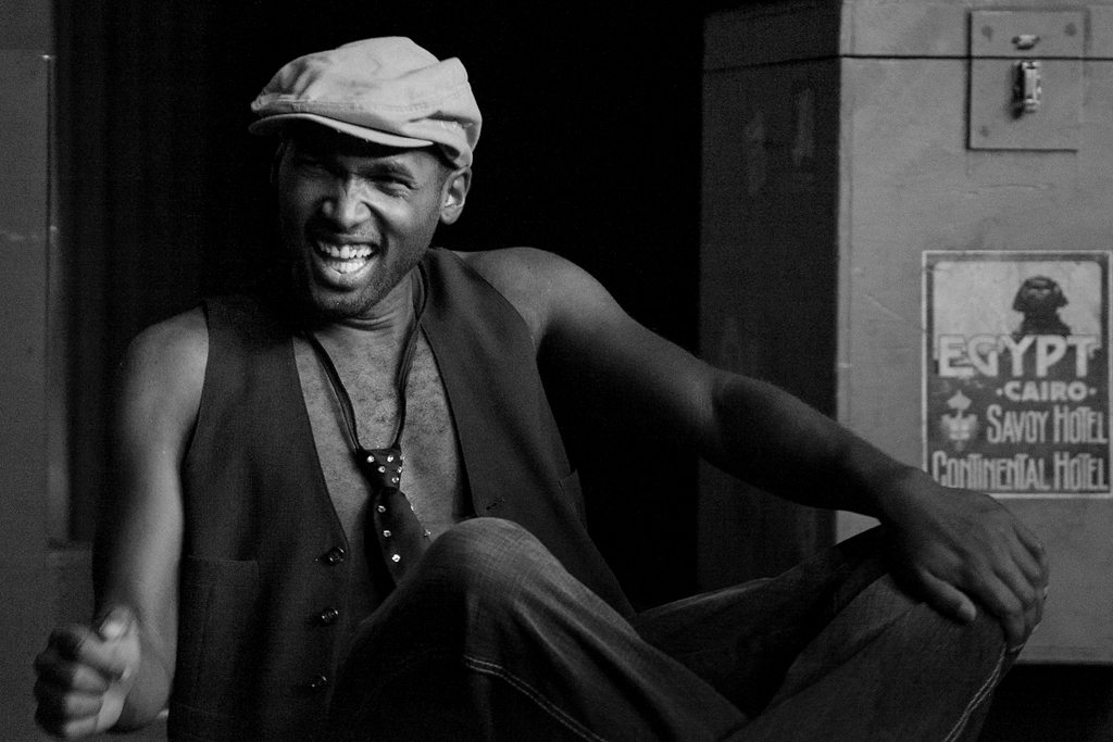 Black and white portrait of Ishmon Brown